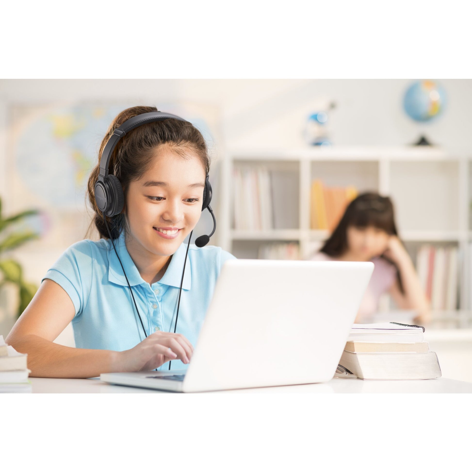 Kensington Classic EQ – On-Ear Headset – USB-C, Lautstärkeregler – Schwarz – für Windows/Mac/Android u. a.