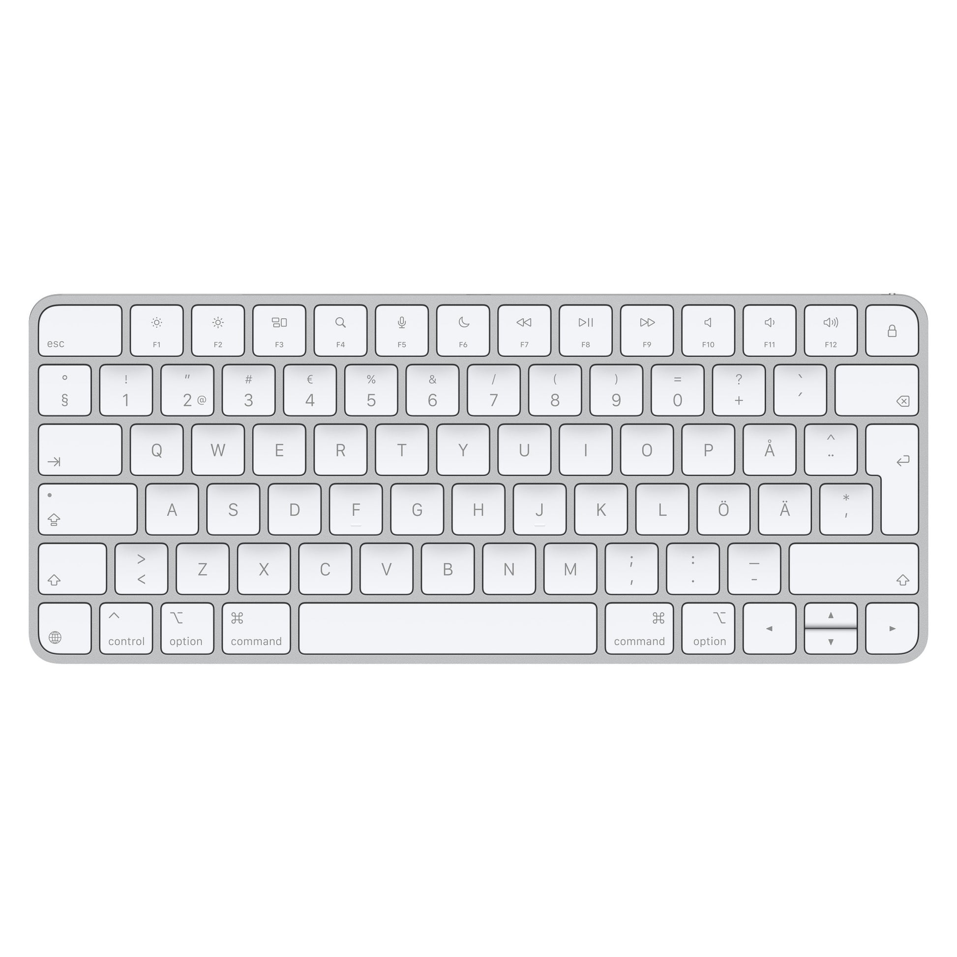 Apple Magic Keyboard – Tastatur – Bluetooth & kabelgebunden (USB‑C) – ohne Ziffernblock – Weiss – für iPhone