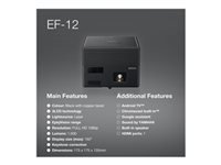 Epson EF-12, Laser 3LCD Projektor – Full HD, 1000 ANSI Lumen, Android TV, 16:9