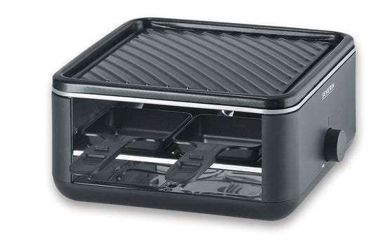 Severin Raclette RG 2360 – 4 Personen, Keramik-Grillplatte, 800 W – schwarz
