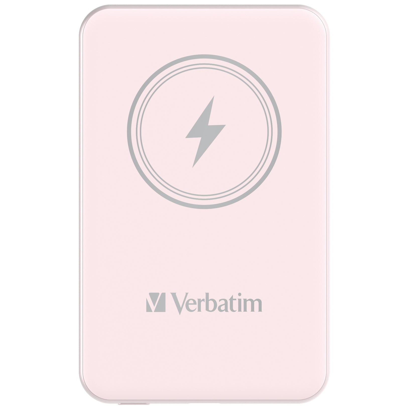 Verbatim Charge 'n' Go Magnetische MagSafe Powerbank 5'000 mAh – 20 W PD, Kabellos 15 W, 1× USB-C, pink