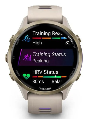 Garmin Forerunner 970 – GPS-Smartwatch – 47 mm, 1,4", GPS, AMOLED, Saphirglas, 5 ATM, Violett, Sportarmband