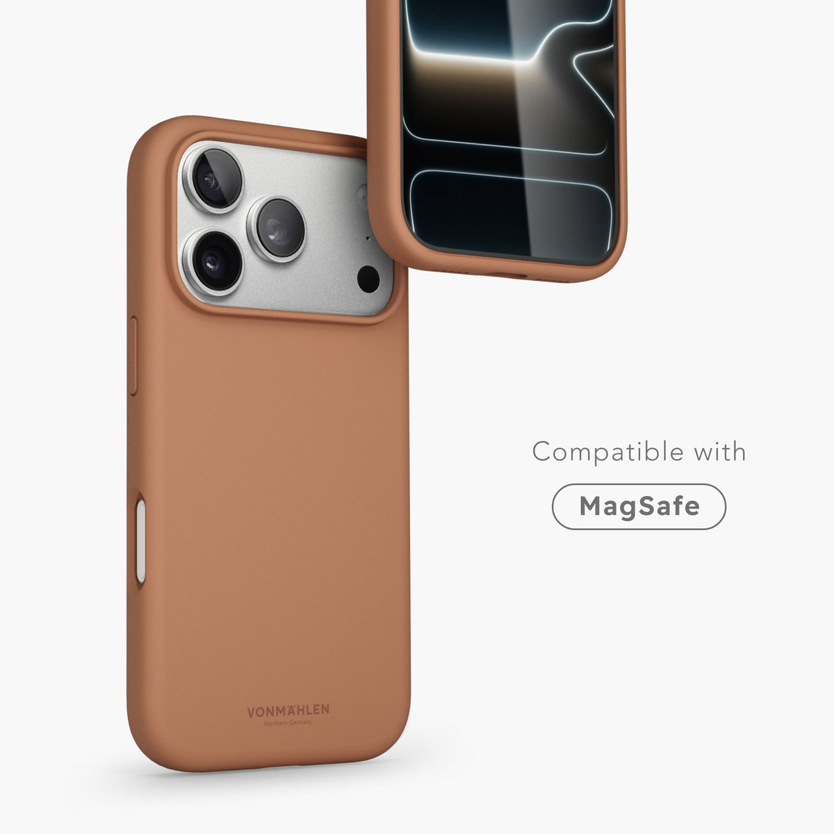 Vonmählen Backcover – für Apple iPhone 17 Pro Max – braun – Silikon – MagSafe-kompatibel