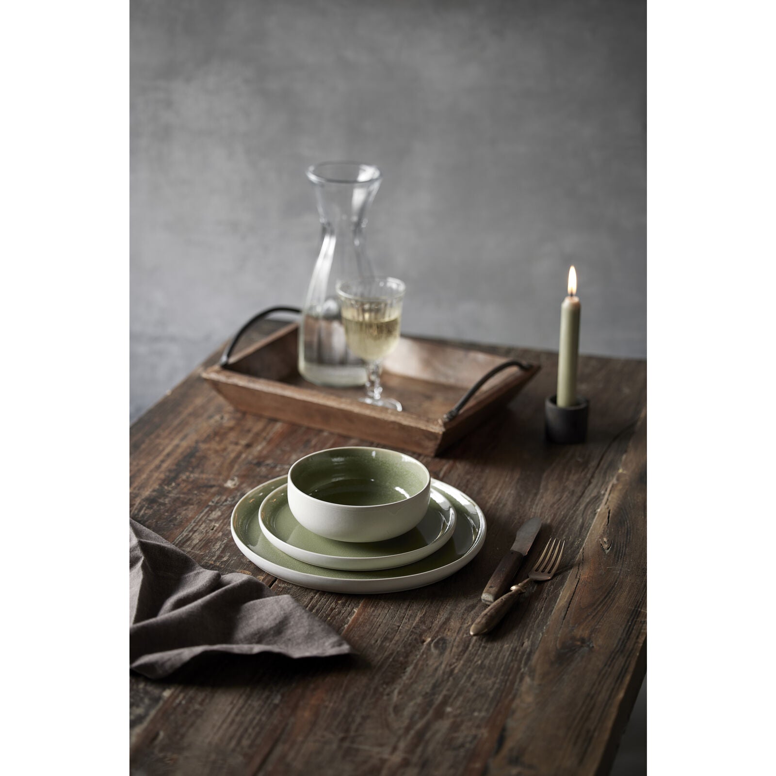 Studio Round Suppen- & Pastateller North – Ø 19 cm, H 5,7 cm, Steinzeug, spülmaschinenfest