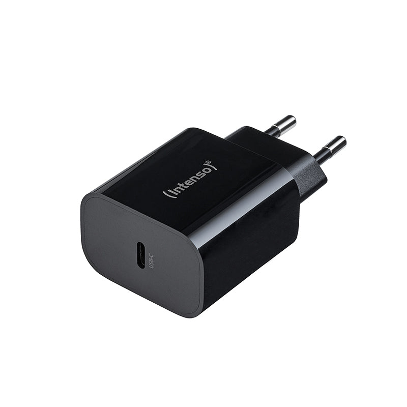 Intenso W20C USB-Ladegerät 20 W – USB-C×1 – für Smartphones und Tablets – Schwarz