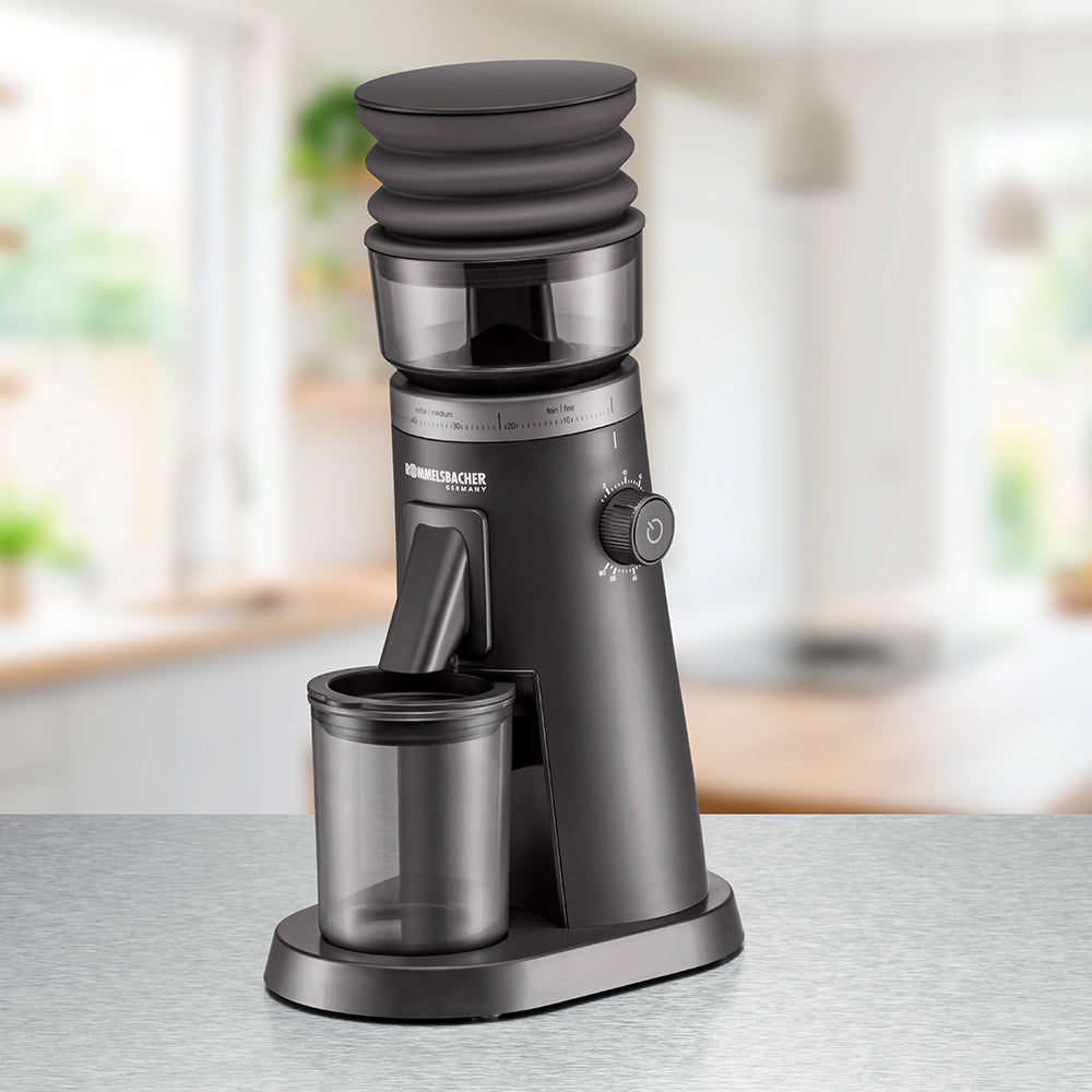 Rommelsbacher Kaffeemühle EMK600 – 120 g, Kegelmahlwerk, 150 W – Anthrazit