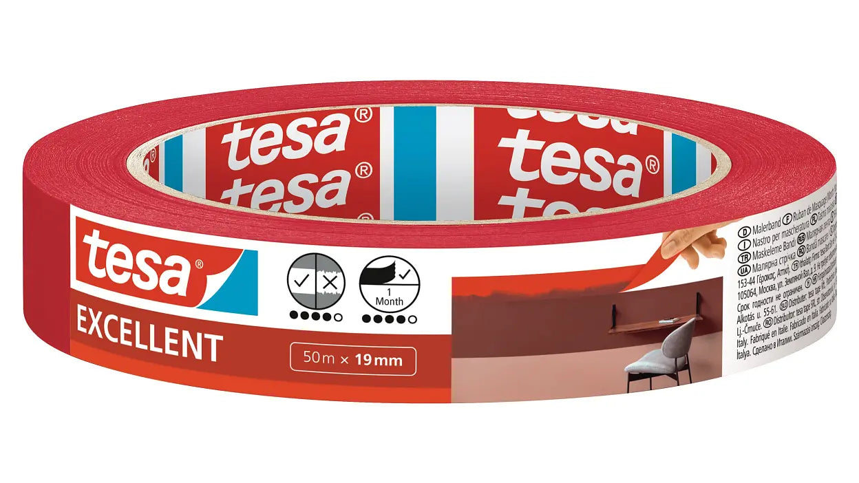 TESA Malerband Excellent – 19 mm × 50 m, innen
