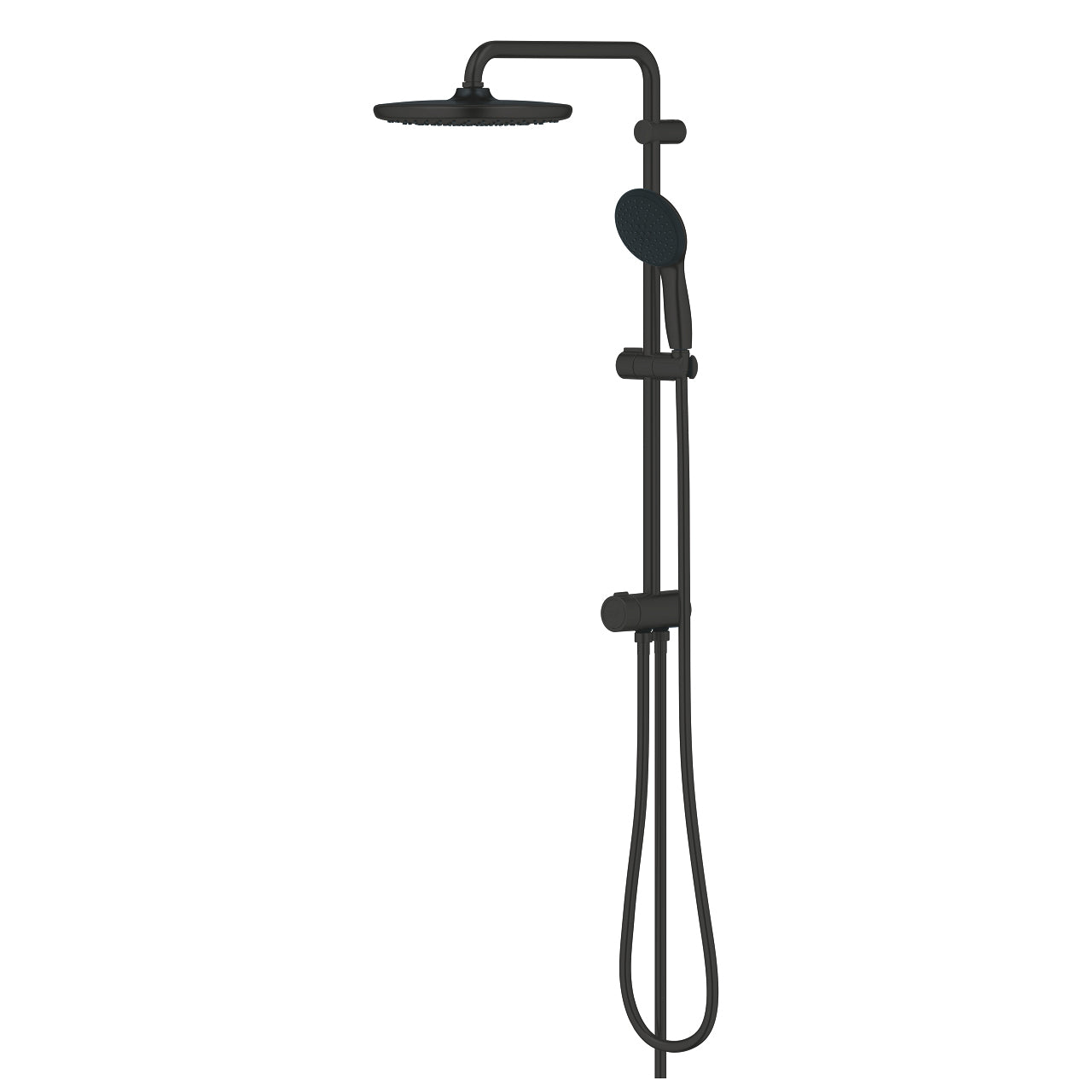 GROHE Duschsystem Vitalio Start – 25×150 cm, Kunststoff, Ohne Mischer, Schwarz