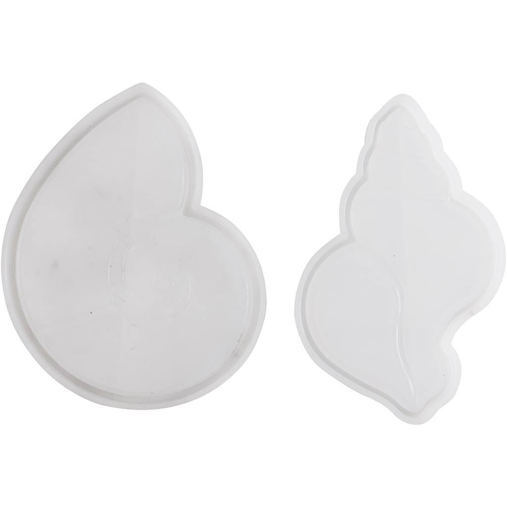 Creativ Company Giessform – Schneckenmuschel – Silikon – Höhe 6 mm – 2 Stück
