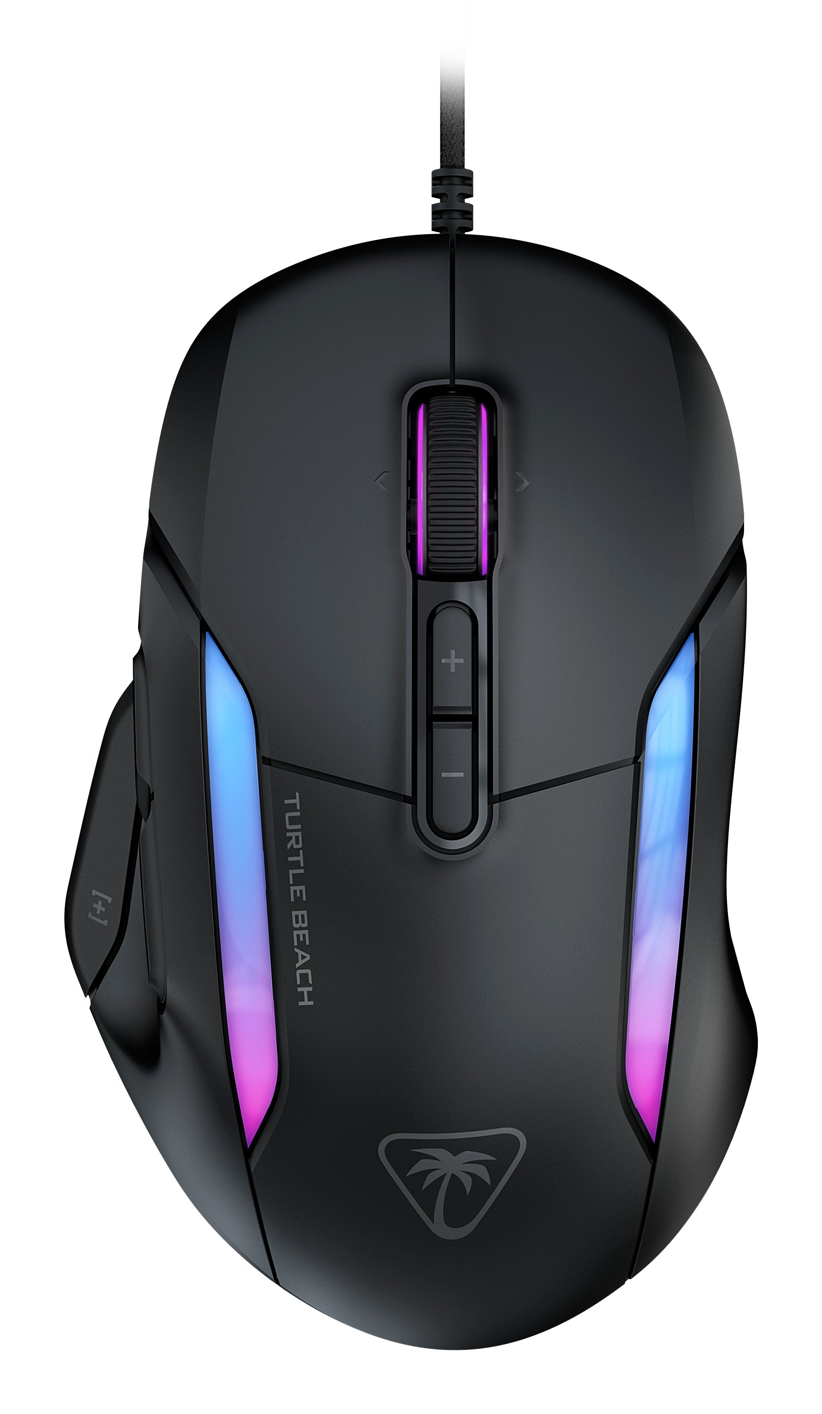 Turtle Beach Kone II Gaming-Maus – kabelgebunden, USB-A, 26'000 dpi, 7 Tasten, RGB, Easy-Shift, Schwarz