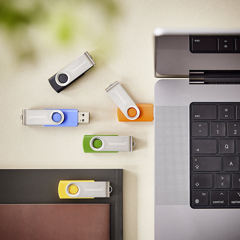Intenso Basic Line – USB-Stick 5×8 GB, Drehring