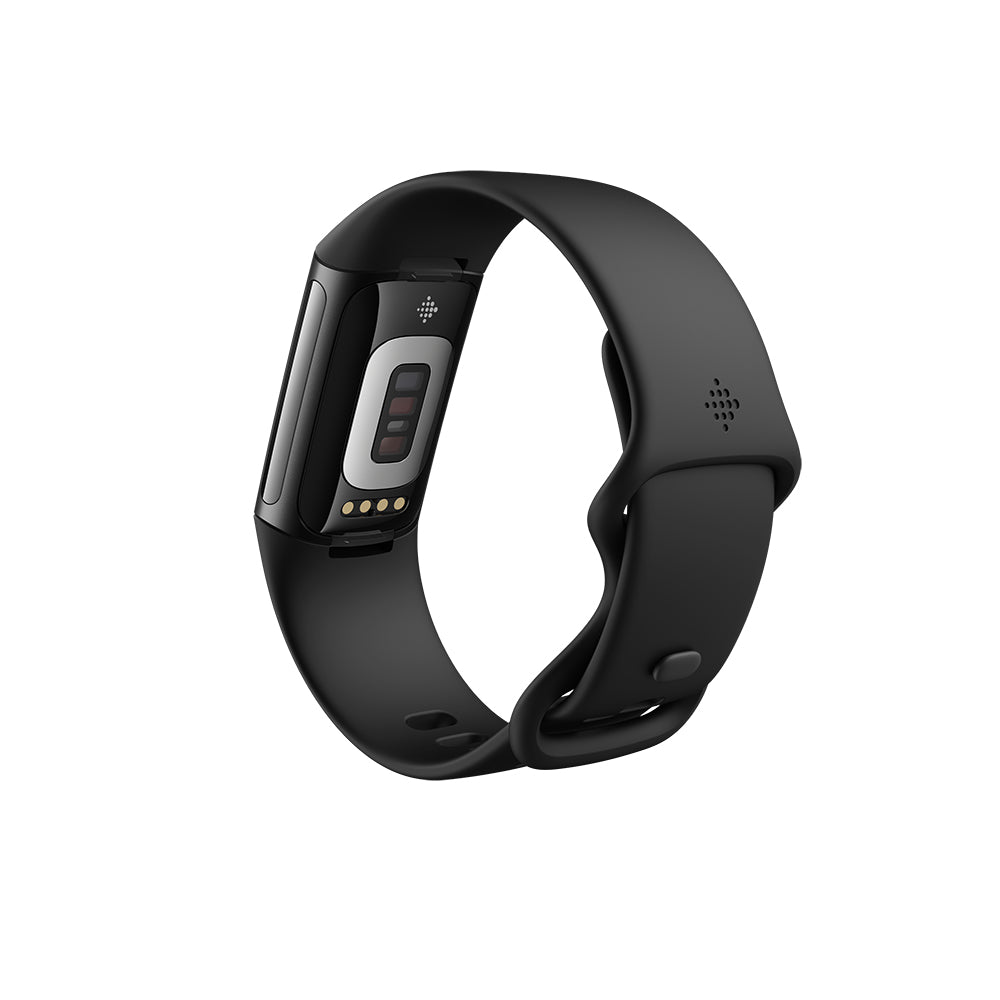 Fitbit Charge 6 – Smartwatch – 18,5 mm, GPS, AMOLED, 5 ATM, Schwarz, S/L, Sportarmband