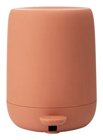Blomus Kosmetikeimer Sono – 3 l – Kunststoff, rund – braun – Soft-Close, Anti-Rutsch