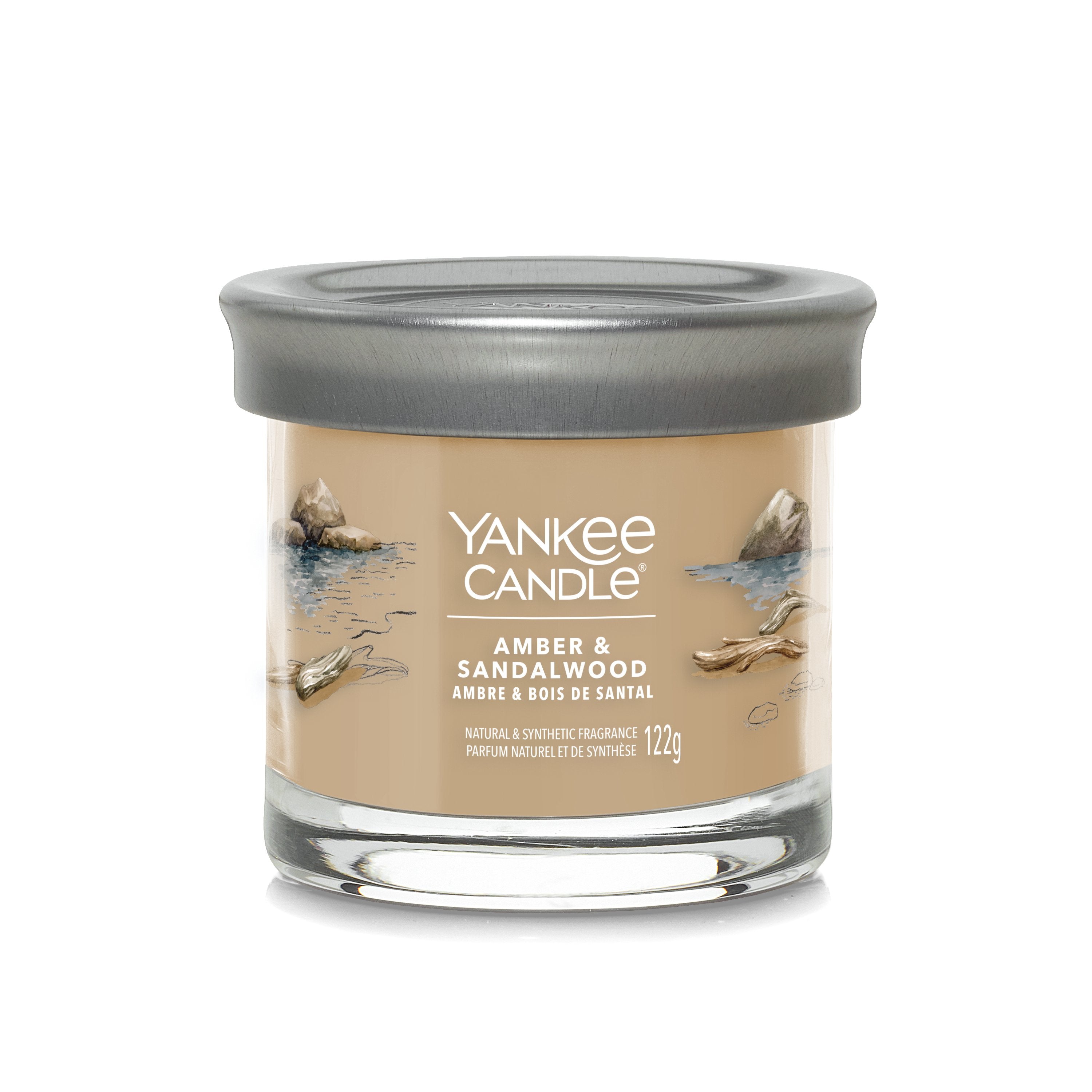 Yankee Candle Amber & Sandalwood – Duftkerze, Small Jar, 30 h