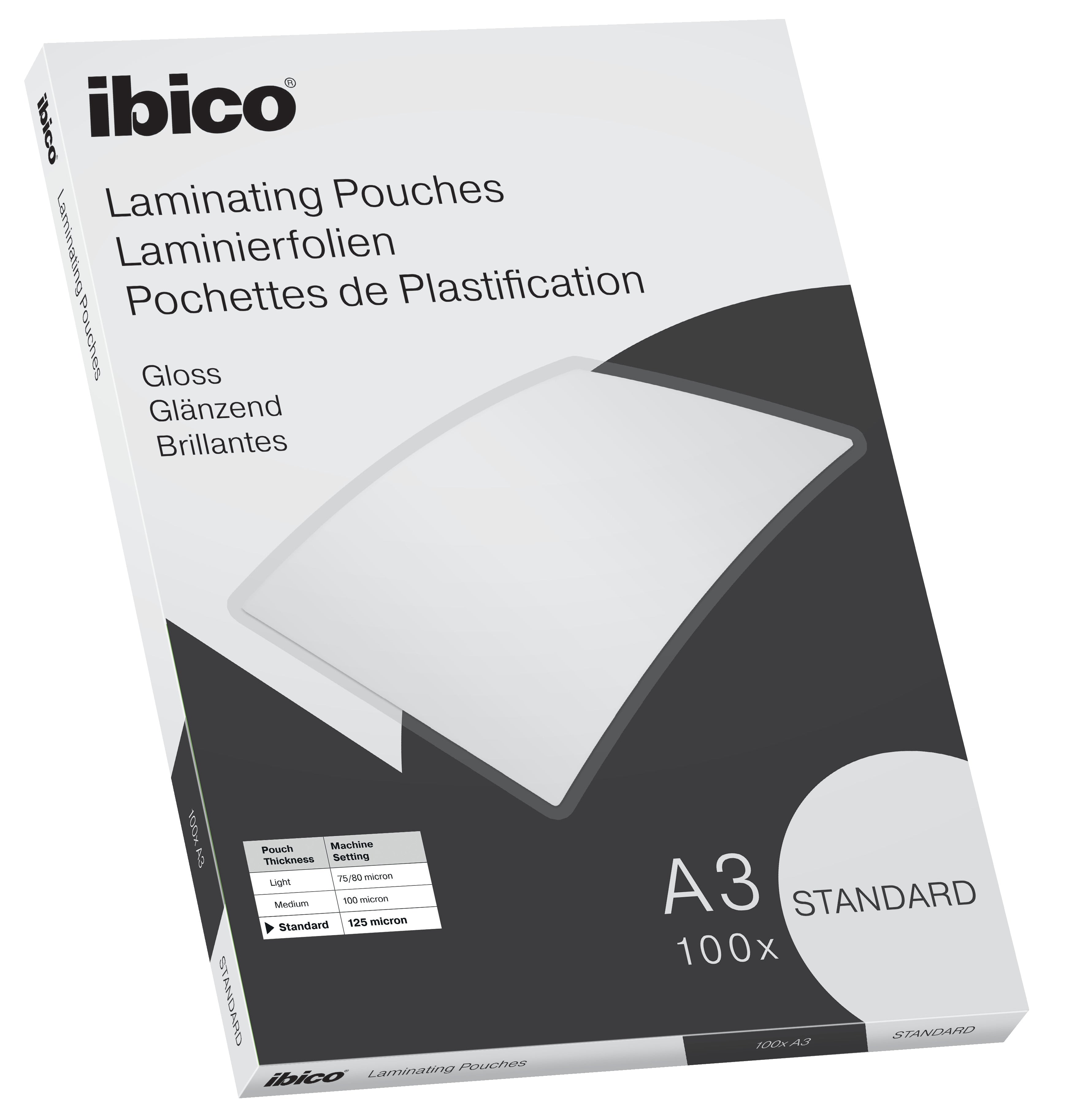 Ibico Laminierfolien A3 – 250 µm, glänzend, 100 Stück