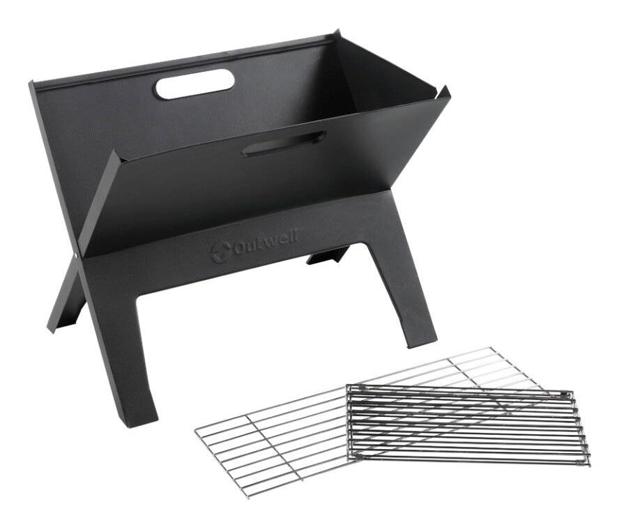 Outwell Holzkohlegrill Cazal – 45 × 30 × 35 cm, Stahl, Holzkohle – Schwarz