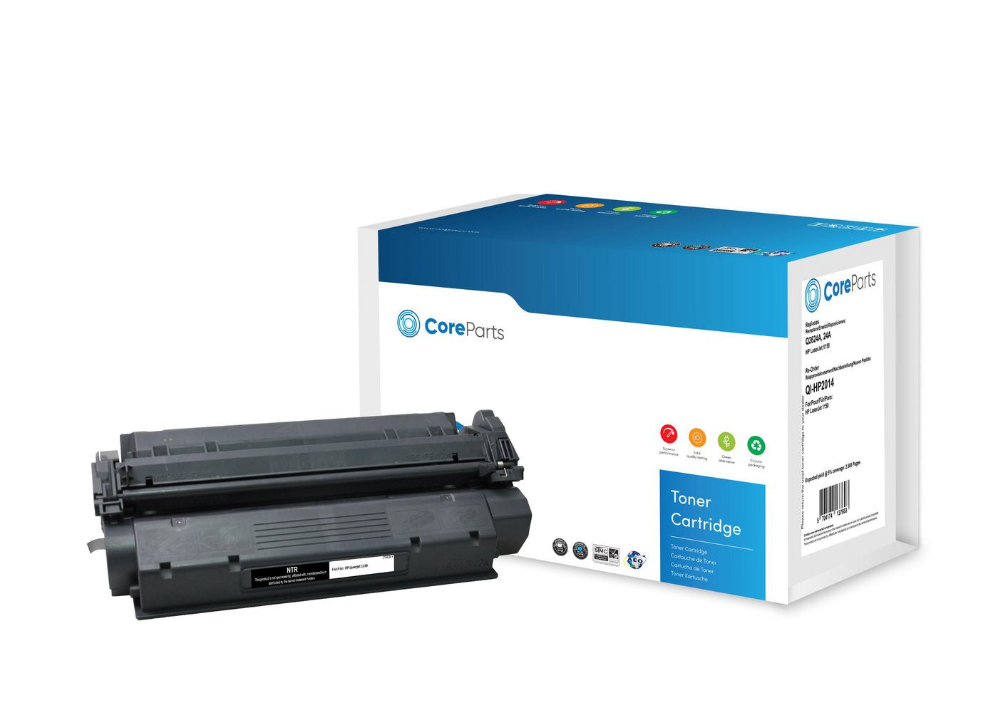 CoreParts 24A (Q2624A) Schwarzer Toner – Kompatibel – 2'500 Seiten – für HP LaserJet 1150