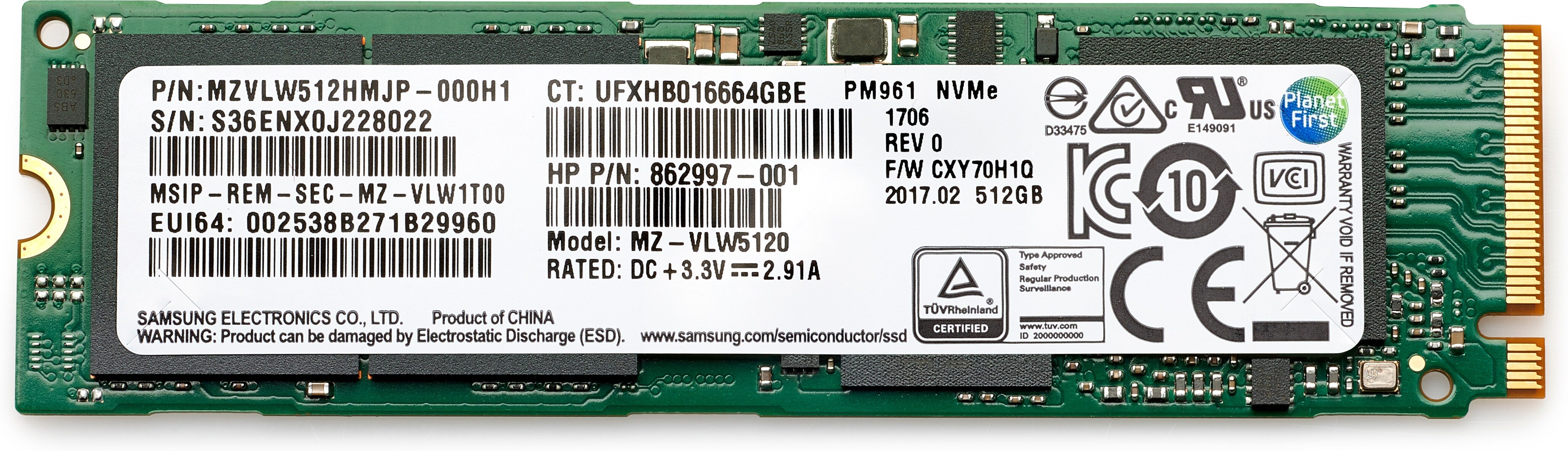 HP 1 TB – M.2 2280, PCIe 4.0 NVMe