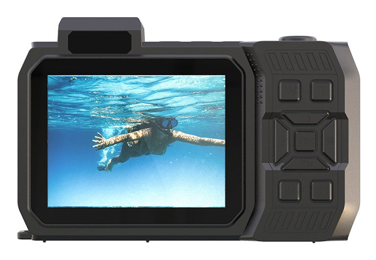 AgfaPhoto Realishot Wp9500 Action – Unterwasserkamera, wasserdicht bis 3 m, 24 MP, 5K, Orange