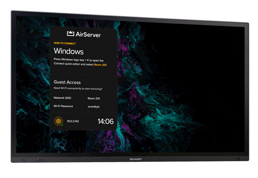 Sharp PN-LA862 – Interaktives Display 86,0" – 3840 × 2160 (4K UHD), IPS, InGlass 20-Punkt, 500 cd/m²