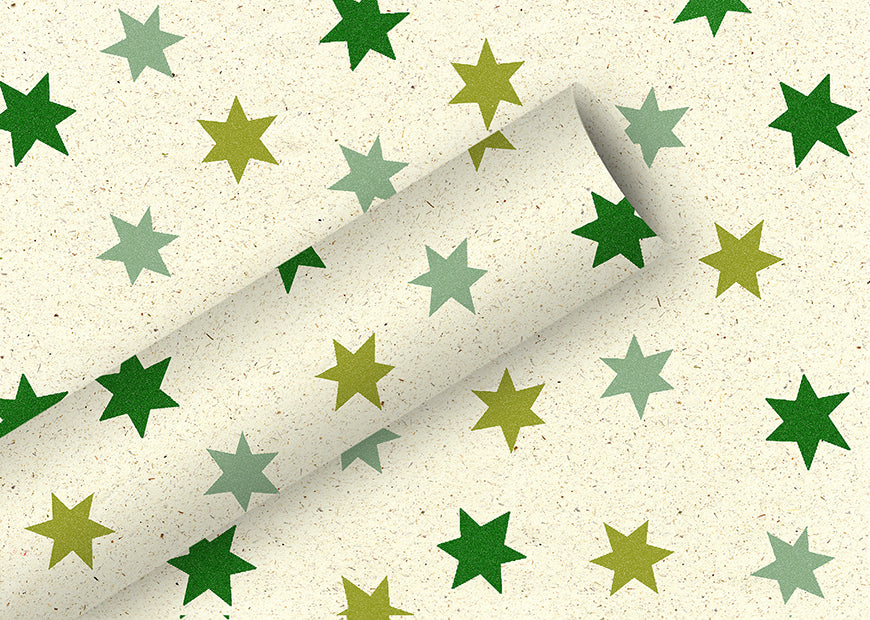 Braun + Company Geschenkpapier – Island, Weihnachten – Graspapier – 700 × 1500 mm