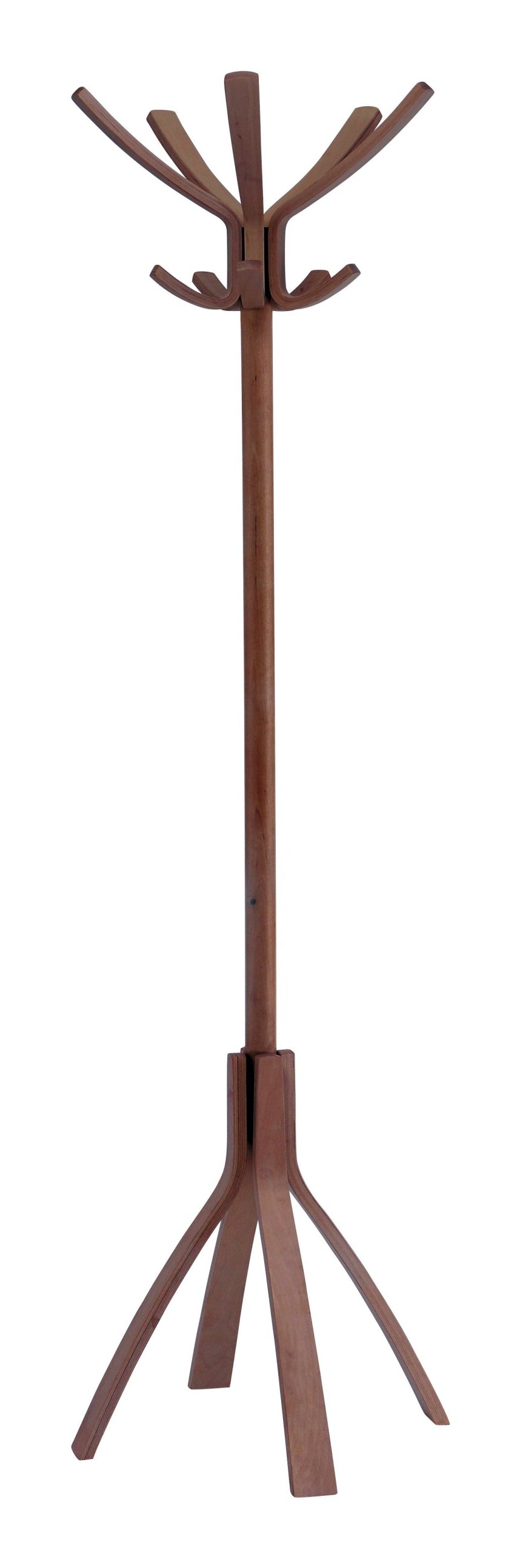 Alba Garderobenständer CAFE – 10 Haken, Höhe 176 cm, Holz