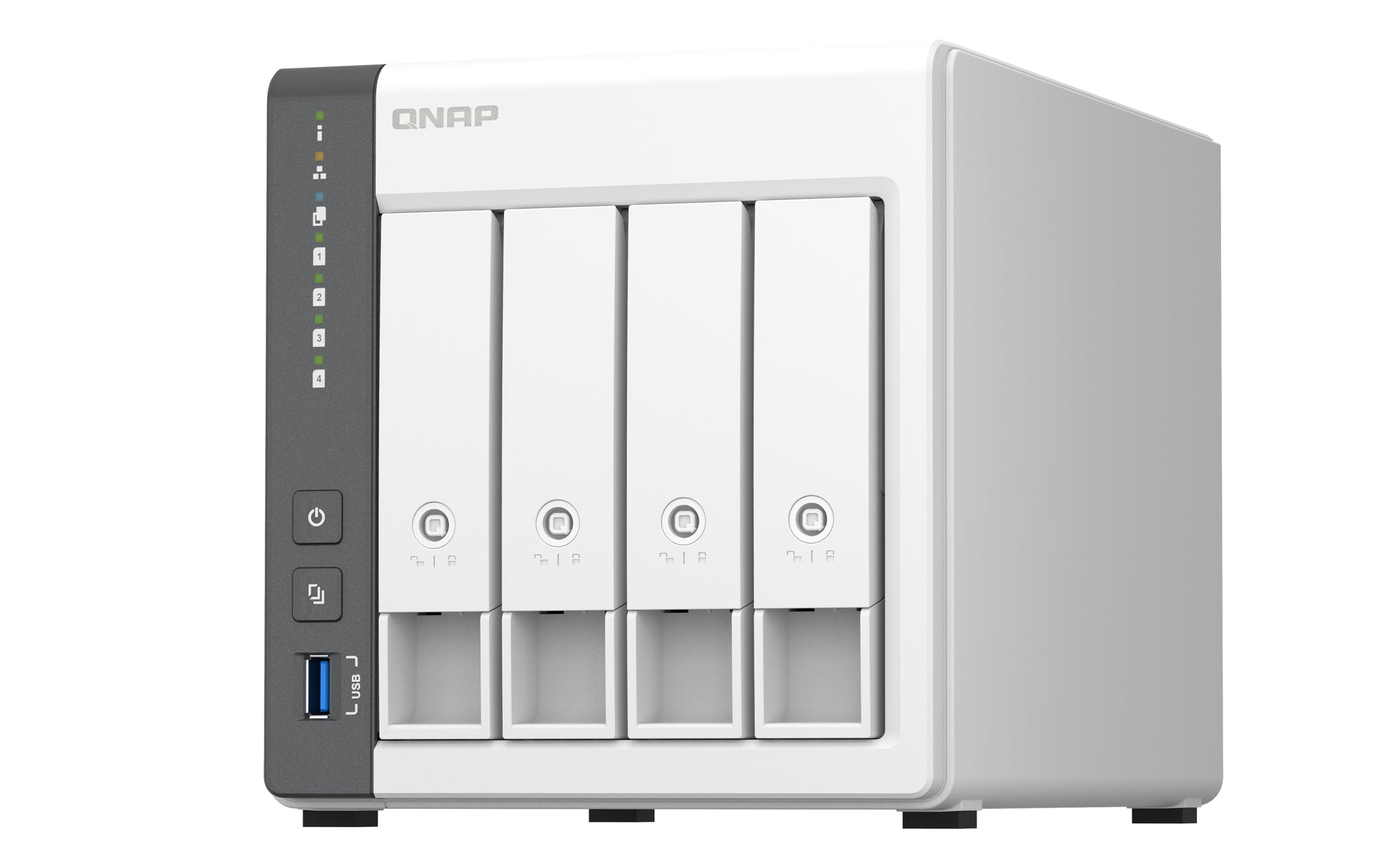 QNAP TS-433-4G NAS – 4 GB, 2,5 GbE, 1 GbE, 4 Einschübe