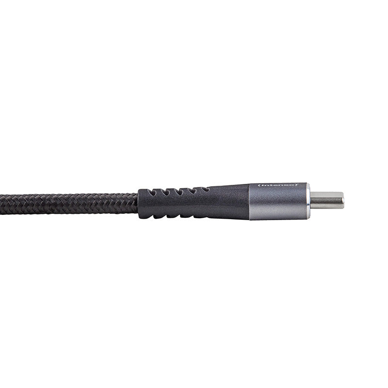 Intenso USB-C auf USB-C Kabel – USB 2.0 (480 Mbit/s) – 1,5 m – PD 60 W – Nylonmantel – Schwarz