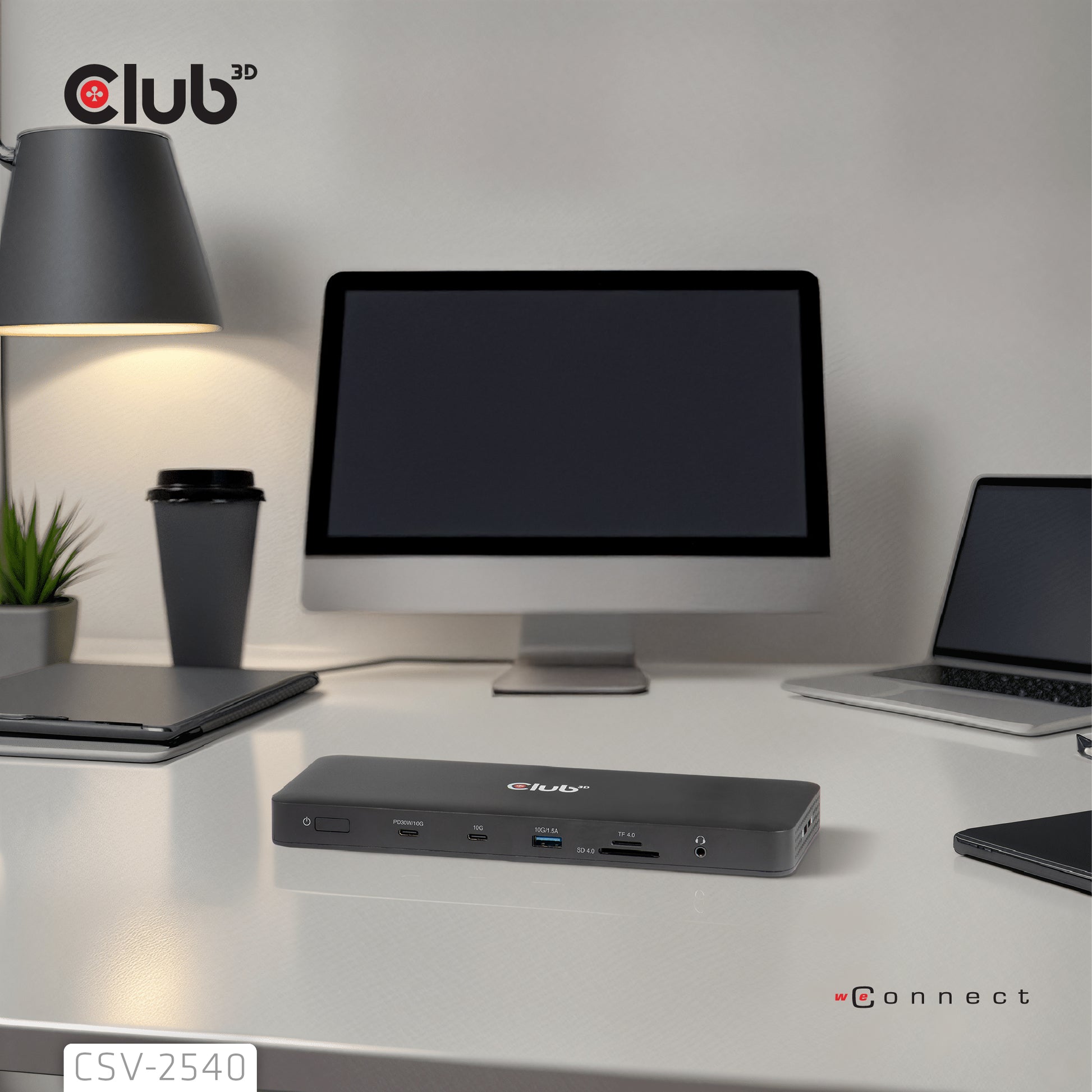 CLUB3D Club 3D 14-in-1 Dockingstation – USB4, DP/HDMI, 2× USB-A, microSD, für Universal