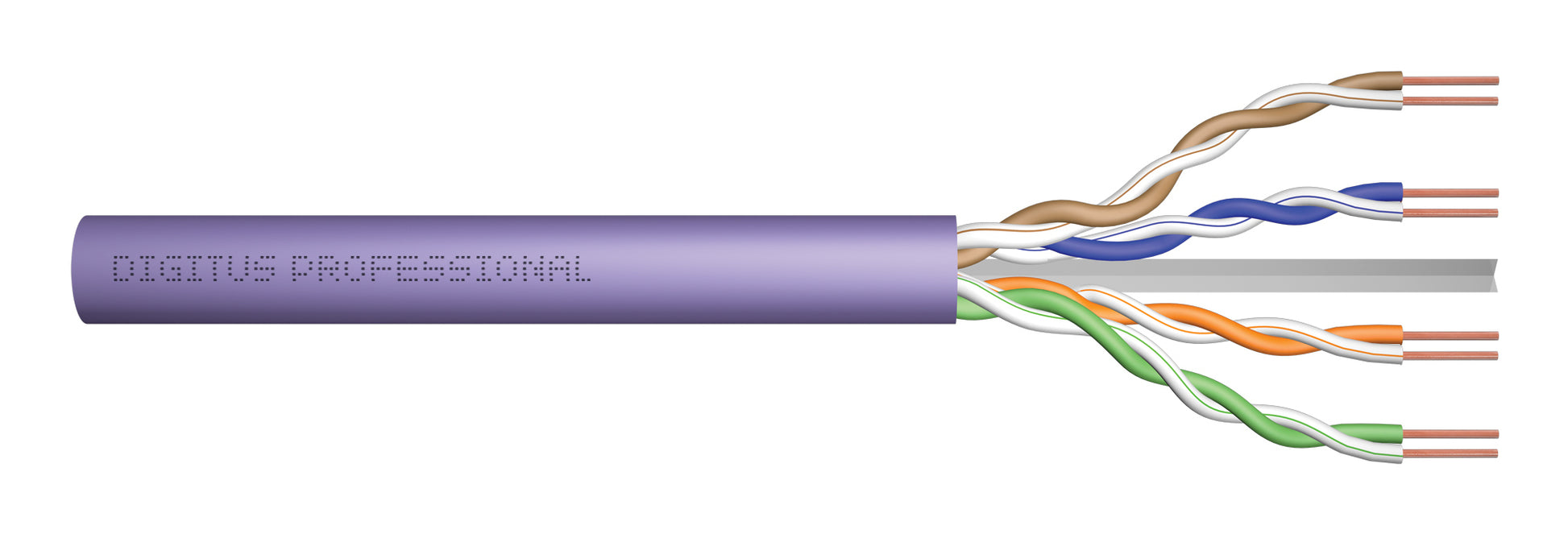 Digitus CAT6 U/UTP Netzwerkkabel – 500 m, lila