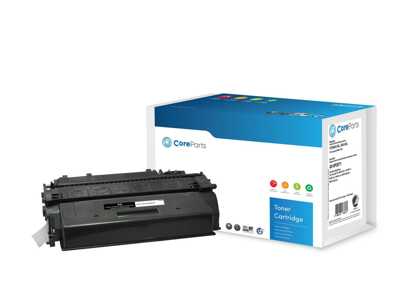 CoreParts Toner CF280X-XXL – schwarz, 10000 Seiten – für HP LaserJet M401