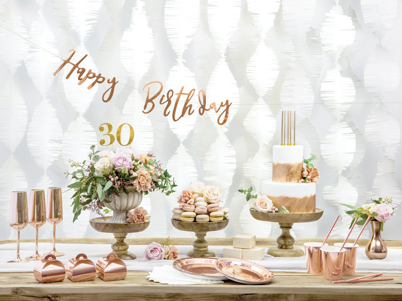 PartyDeco Servietten Punkte, 33 × 33 cm, gold/weiss – 20 Stk.