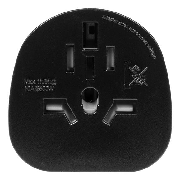 Furber. Furber – Reiseadapter – von Italien nach Schweiz – geerdet, 10 A, 2500 W – schwarz