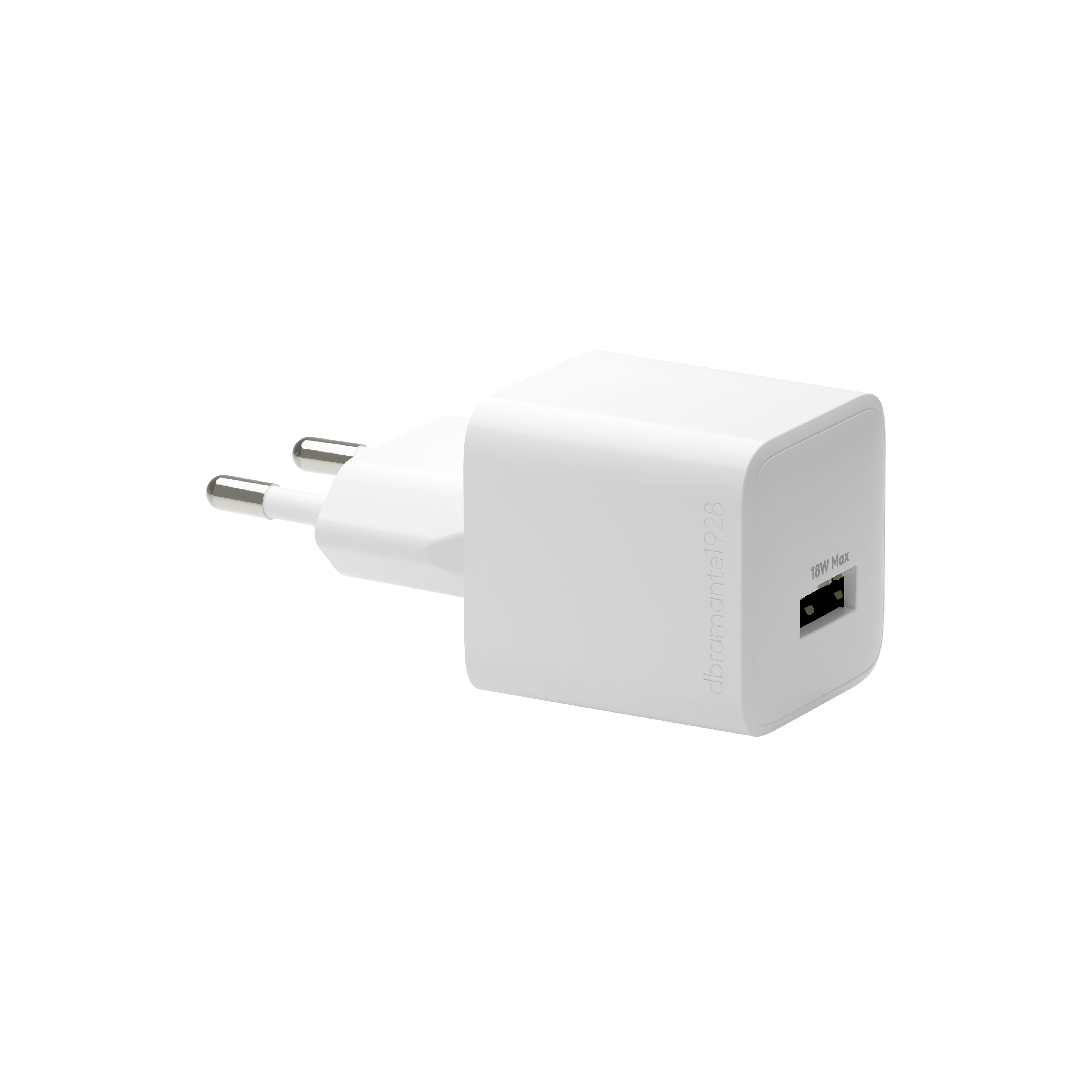 dbramante1928 re-chargePro USB-Ladegerät 18 W – USB-A×1 – PD, EU-Stecker (Typ C), weiss