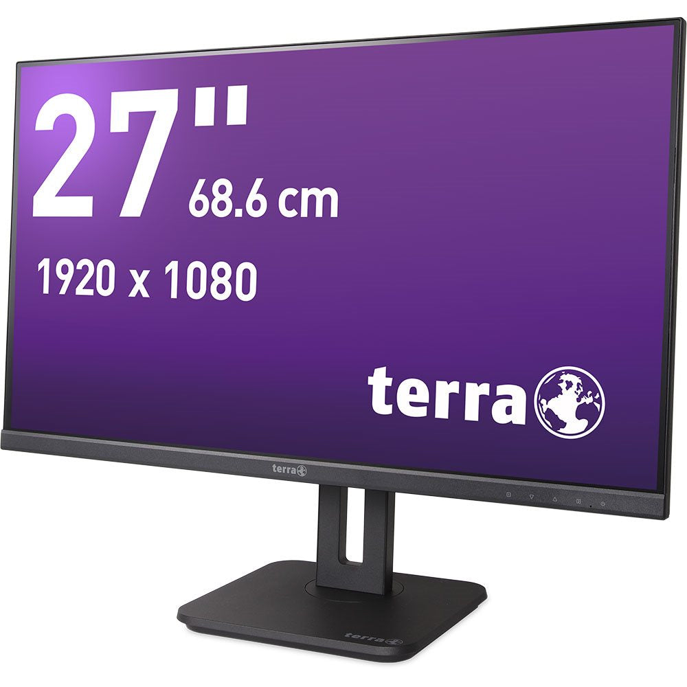 TERRA 2748W PV V3.1 – Monitor, HDMI, DisplayPort, USB-C, Schwarz