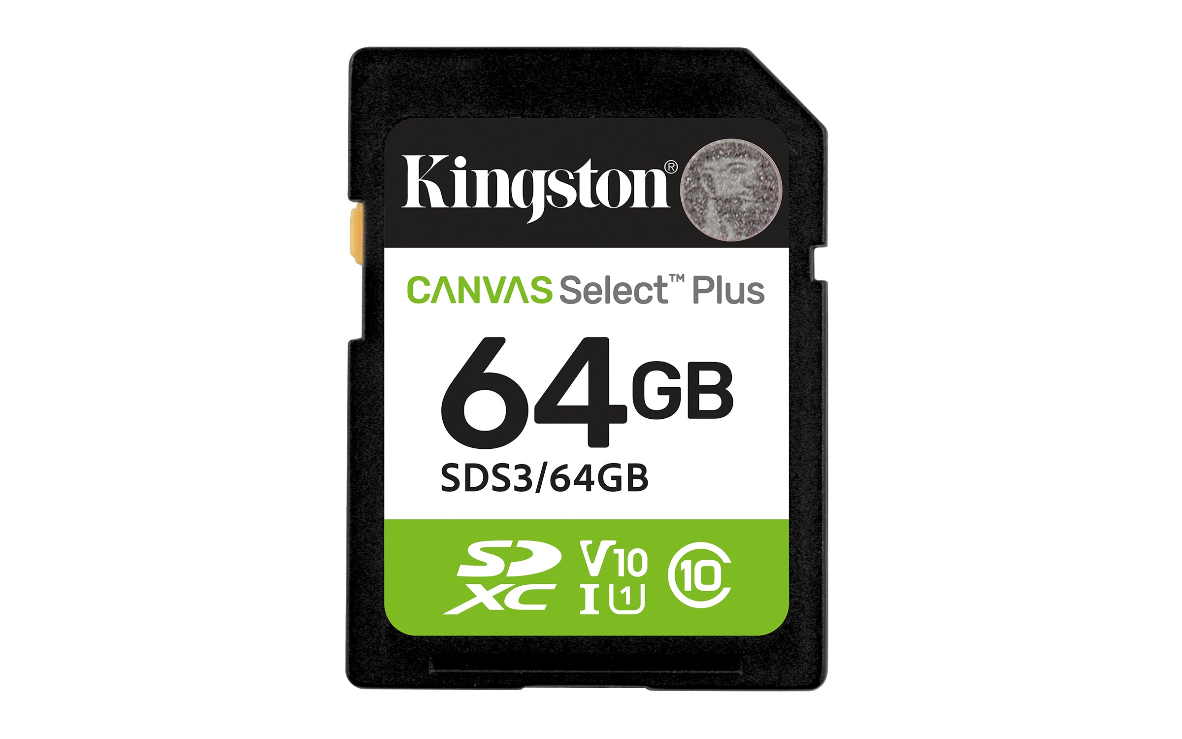 Kingston Technology Kingston Canvas Select Plus SDXC 64 GB – UHS-I, Klasse 10, U1, V10, 100 MB/s Lesen