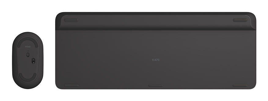 Logitech MK470 Slim – Tastatur, kabellos (2,4 GHz), Dunkelgrau