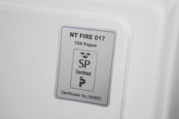 Phoenix Safe Co. Phoenix Sicherheitsschrank FIRE FIGHTER FS0444K – Schlüsselschloss – 163 l – Feuerschutz 120/60 min – Weiss