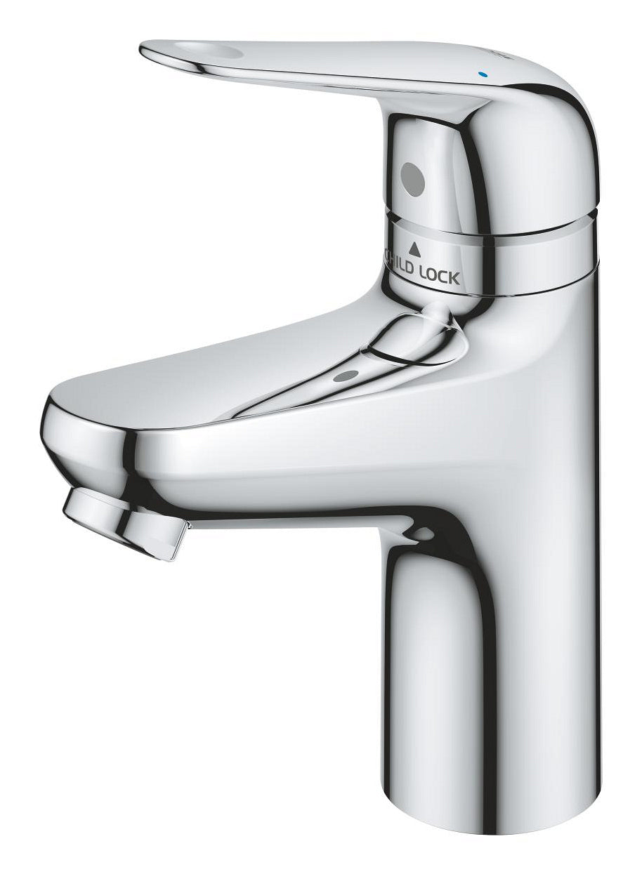 GROHE Badebatterie Swift S – 16,2 cm, Metall, Einlochmontage, Chrom