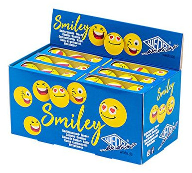 Wedo Radierer – für Bleistifte – 25 × 25 × 25 mm – Kunststoff – gelb – 3er-Pack
