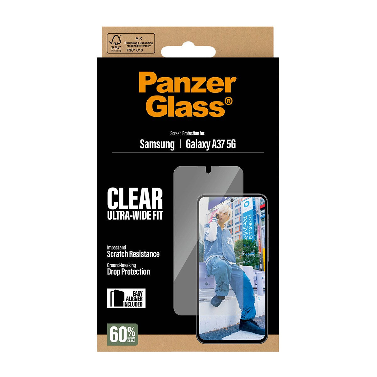 PanzerGlass Displayschutz, Ultra-Wide Fit – für Galaxy A37 5G