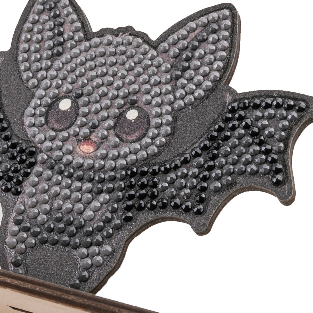 CRAFT Buddy Diamond Painting Set – Fledermaus – 11 cm – PVC, Schwarz – ab 6 Jahren