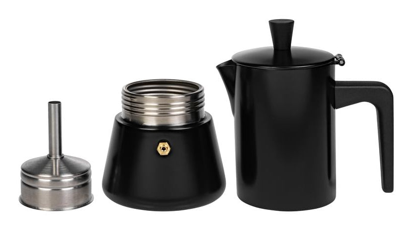 Furber. Furber French Press / Kaffeebereiter – 0,2 l, 4 Tassen, Edelstahl, 9,5 × 20 × 13,5 cm