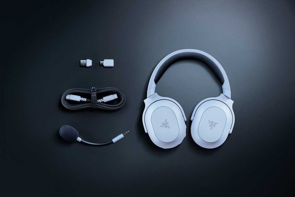 Razer Barracuda X Chroma – Gaming-Headset – Bluetooth, 2,4 GHz – Weiss – für Nintendo Switch – bis 70 h