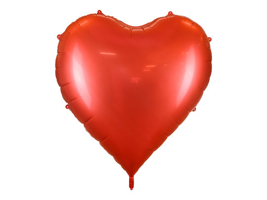 PartyDeco Folienballon Herz – Rot – 150 × 126 cm – Folie – 1 Stk