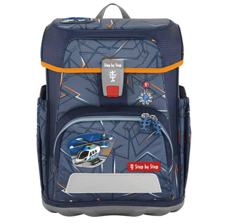 Step by Step Schulrucksack-Set Cloud – 5-teilig – Helicopter Sam – Recycelte Materialien