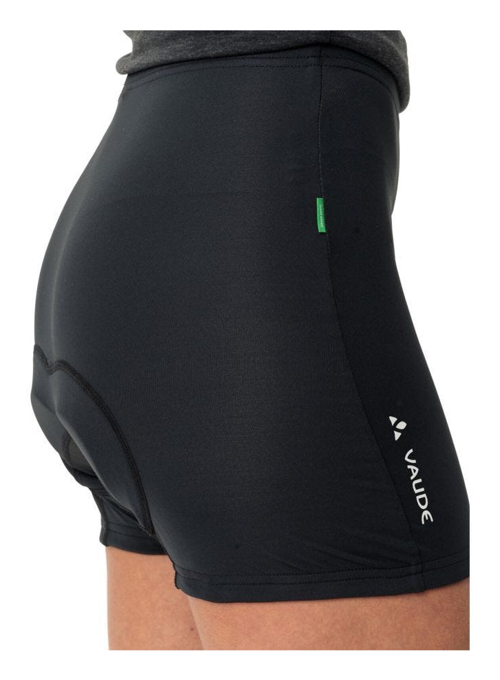 VAUDE Velo-Innenhose, T-Pad – Grösse 38 – Schwarz, Polyester/Elasthan (recycelt), Slim fit