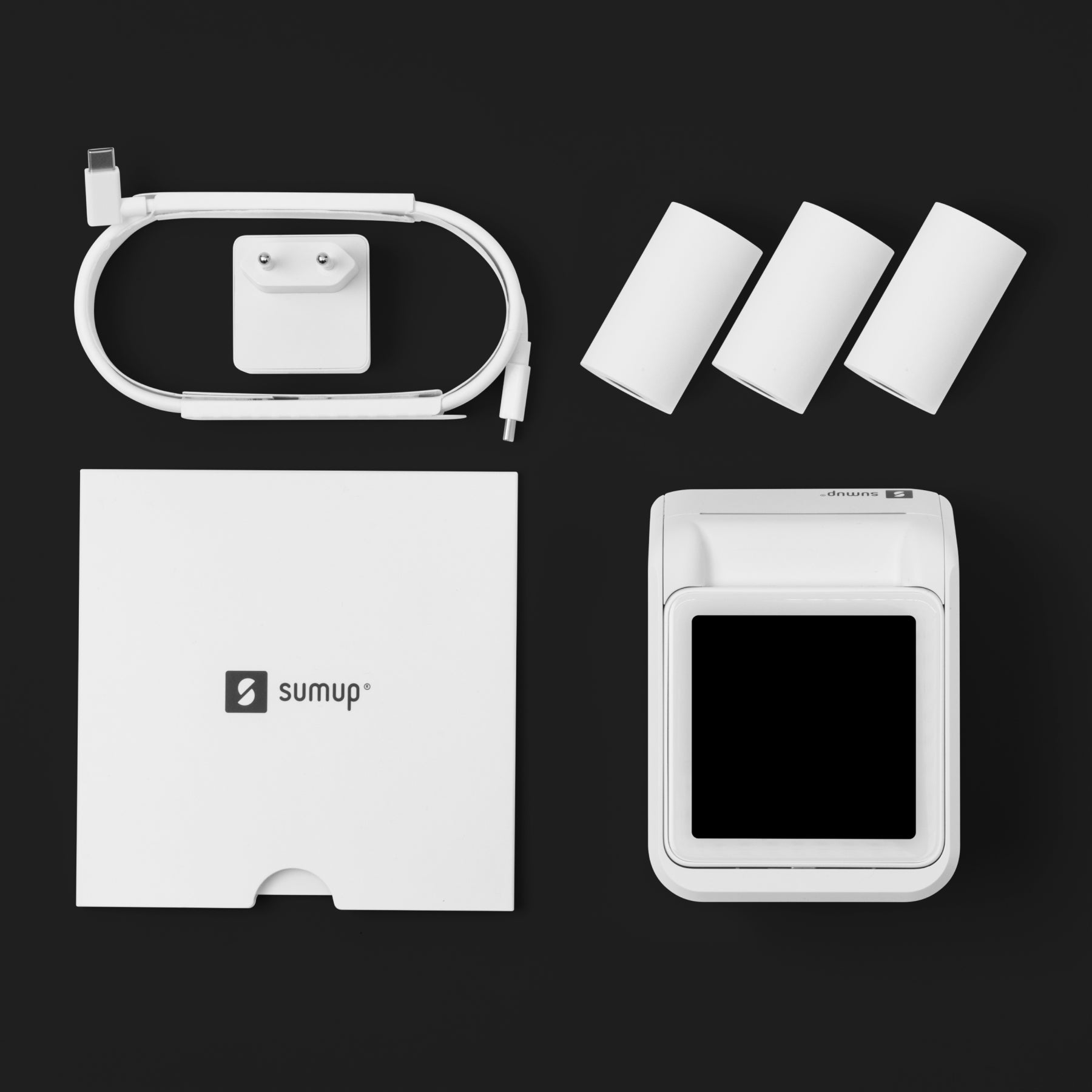 SumUp Solo – Mobiles POS-Terminal – WLAN, 4G, NFC – Weiss