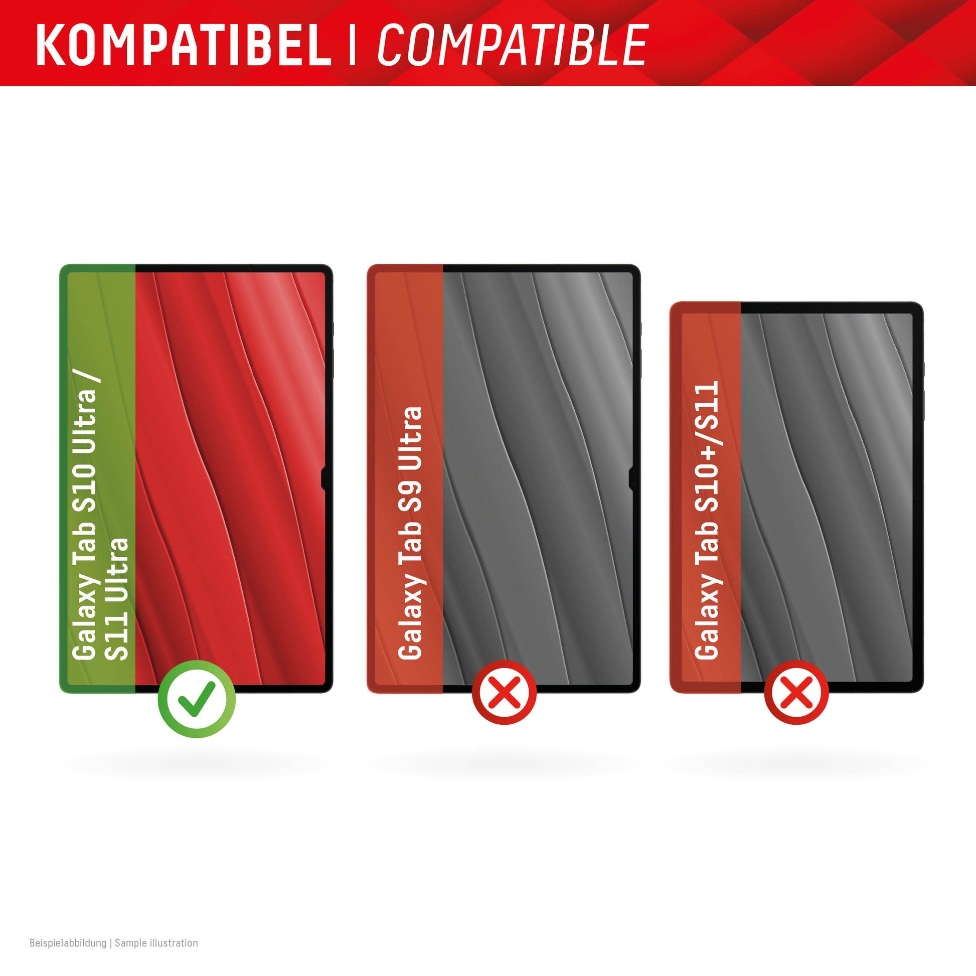 Displex Panzerglas für Samsung Galaxy Tab S10 Ultra/S11 Ultra – 9H, Anti-Fingerprint
