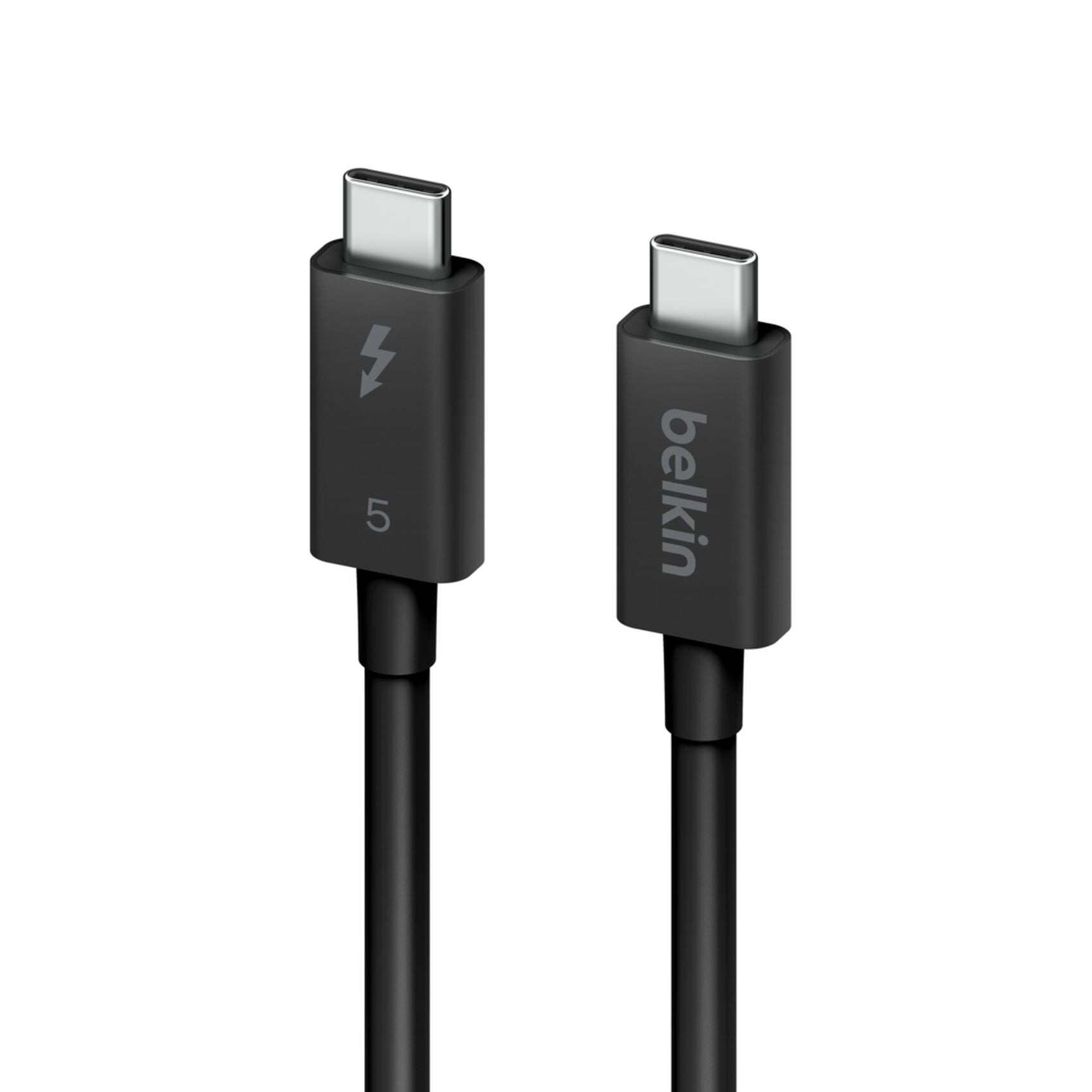 Belkin Thunderbolt 5 Kabel – 1 m, 120 Gbit/s, 240 W, rund, schwarz